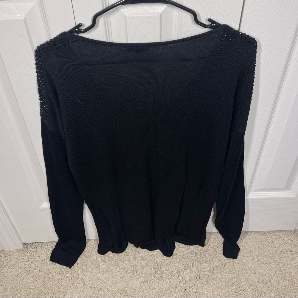 Express sweater with rhinestone shoulder - Picture 2 of 2